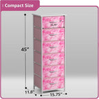 Sorbus Fabric Dresser for Kids Bedroom - Chest of 6 Drawers, Tall Storage Tower, Clothing Organizer, for Closet, for Playroom