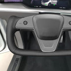 MEWANT Hand Stitched Tesla Model S Yoke Steering Wheel Cover Wrap for Tesla Model S 2021-2023 / Model X 2021-2023 Tesla Yoke Steering Wheel Accessories
