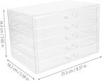 Makeup Organizer Box Desktop Jewelry Holder Acrylic Storage Cosmetics Display Compact Stylish