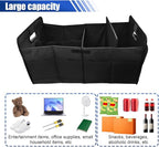 Car Trunk Organizer, Large Capacity Oxford Cloth Car Storage Box, Collapsible Multi-Compartment Organization Container,