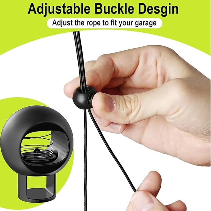 Car Parking Helper – Garage Stopper Guide, Wheel Alignment Aid, Nonslip Protective Device | Height Adjustable Positioning Tool for Garage Driveway Parking Area Home Workshop Driveway Apartment