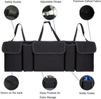 Car Organizers and Storage, Backseat Hanging Organizer with 5 Pockets, Waterproof Collapsible Large Capacity Organization Bag,