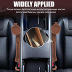 2PCS Car Seat Gap Filler Organizer, Console Side Organizer, Seats Gap Organizer with Phone Holder, Multifunctional Car Seat Filler Gap Space Prevents Things Dropping for Most Vehicles (Orange)