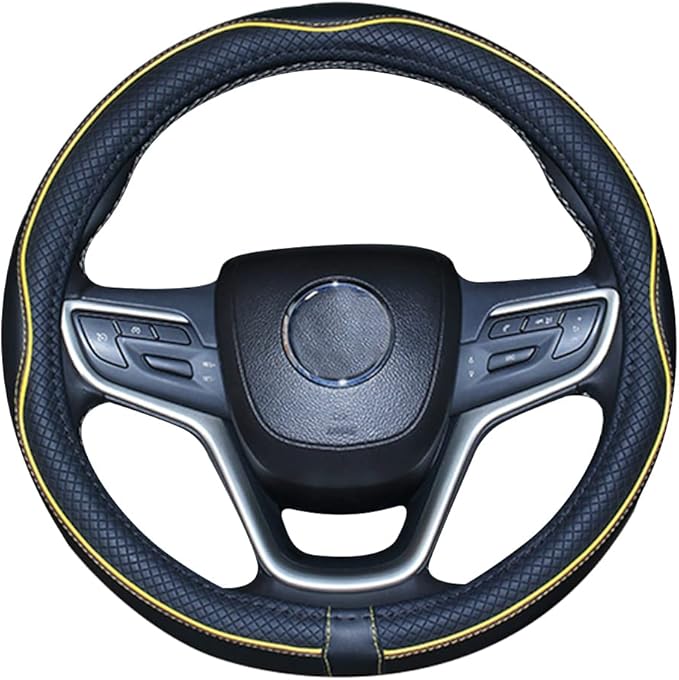 Mayco Bell Universal Standard Size Steering Wheel Cover Anti-Slip,Safety,Soft,Breathable,Durable,Full Surround,Comfortable Gr