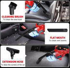 Cordless Vacuum Cleaner Compatible with Milwaukee 18V Battery, 5 in 1 Handheld Electric Vacuum with 400W Powerful Motor, 46 C