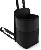 Car Seat Side Large Car Cup Holder Expander Adapter Bag, Auto Seat Storage Hanging Bag, Drink, Stuff Holder with Mesh Pocket for Cars, Water Bottle Bags Road Trip Essentials Car Accessories