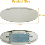 Compatible Mini Cooper Sun Visor Illuminated Mirror Cover R55/56/60, 1PCS Beige Vanity Mirror Buckle Cover