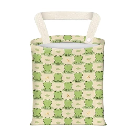 Hanging Car Garbage Bag, Cute Car Trash Can Bag, Automotive Accessories for Women Men Cute Green Frogs
