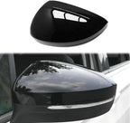 Rearview Side Wing Mirror Caps Cover for VW Tiguan MK2 2017 2018 2019 2020 Gloss Black (Left Driver Side)