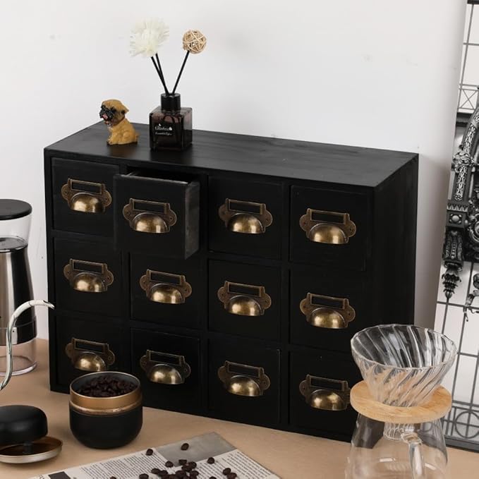 Apothecary Drawers Apothecary Cabinet with Drawers Card Catalog Cabinet Wooden Card Catalog Wooden Storage Box for Desktop Or