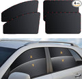 ZATOOTO Car Window Shades - 4 Pack Car Window Covers Premium UV Blocking, Side Window Curtains Full Blackout for Privacy, Breastfeeding, Napping, Camping, and Travel, Universal Fit for Most Vehicles