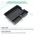 PIMCAR Center Console Organizer for 2023-2025 2026 Honda Pilot, 2024 2025 2026 Honda Passport/Ridgeline Upgrade Design Tray Accessories Interior Armrest Box Divider ABS Plastic Material-Black Trim