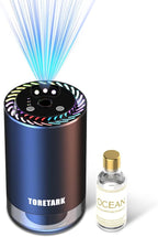 Smart Car Air Freshener with Star Light & 50ml Diffusers Oil Refills, Auto On/Off Aroma Diffuser, 3 Adjustable Mist Modes Rec