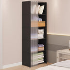 Portable Closet Wardrobe for Small Room, Clothes Storage Rack, Clothes Organizer Cabinet, Dust-Proof Garment Shelf for Home B