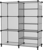 AWTATOS Closet Organizer 6 Cube Storage Shelves Portable Closet Clothes Organizers and Storage Stackable Cubby Shelving for C
