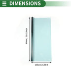 Motoforti Universal Car Window Tint Film Privacy Film 6.56 ft x 23.62 Inch Carbon 2PLY PET Sky Blue 1 Pc VLT 60% IRR 26% URV 99%