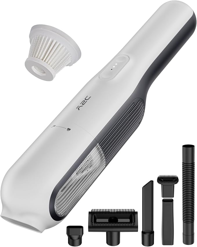 A2C Handheld Vacuum Cordless with 19000Pa Strong Suction, Mini Car Vacuum Cleaner with HEPA Filter, 2 Suction Modes, Multi-No