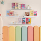 NEXHOME PRO Floating Shelves for Wall Set of 2,36 Inches Picture Ledge Shelf, Kids Bookshelf Wall Mounted for Living Room Bed
