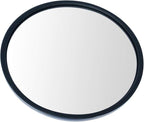 TRQ 8.5 inch Round Convex Mirrors Stainless Steel Center Stud with Mounting Bracket Manual Non Heated Driver and Passenger Si