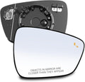 Passenger Side Mirror Glass Replacement for Ford Escape 2020-2025, with Heated/Blind Spot Detection, without Auto Dimming, Re