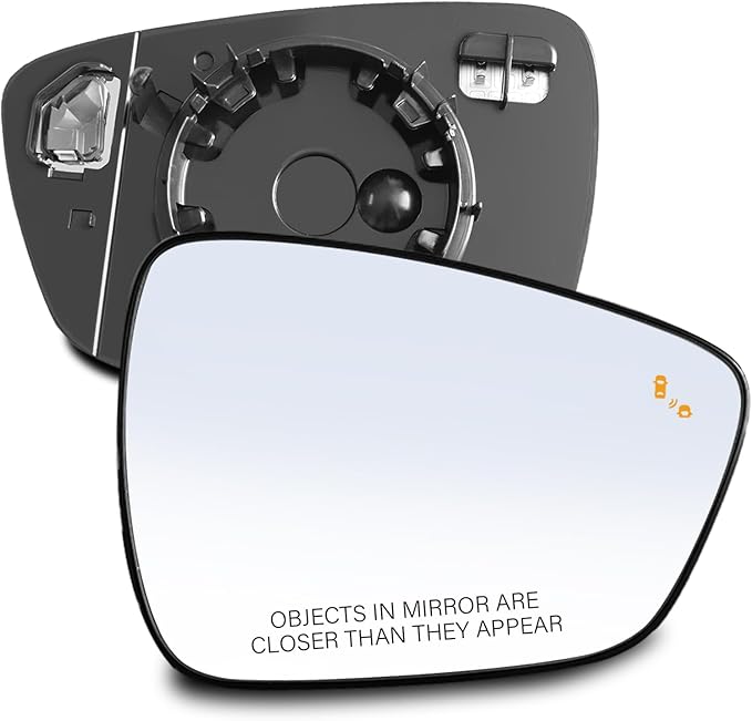 Passenger Side Mirror Glass Replacement for Ford Escape 2020-2025, with Heated/Blind Spot Detection, without Auto Dimming, Re