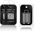 Smart Luggage Tags for Suitcase - Waterproof QR Code Labels with Location Notification When Scanned (Pack of 2), Customizable