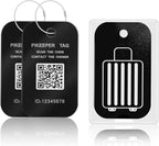 Smart Luggage Tags for Suitcase - Waterproof QR Code Labels with Location Notification When Scanned (Pack of 2), Customizable