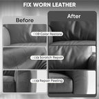 Leather Recoloring Balm - Scratch Repair & Color Restore Kit for Faded Leather, Leather Couch & Car Seats - 10OZ Leather Rest