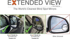 Custom Blind Spot Mirrors - Extended View, Compatible with 2019-2022 Ford Ranger