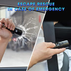 Small Flashlight Rechargeable with 12 Volt Car Cigarette Lighter & USB C for Auto Vehicles Emergency, Car Escape Tool, Outdoo
