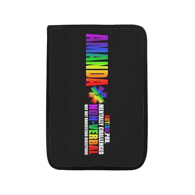 Autism POD Non Verbal Autism Awareness Seat Belt Cover for Kid Family Special Need Autistic Medical Alert Car Cushion Cover Support Autism Gift Personalized Name 39
