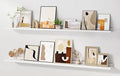 Floating Picture Ledge Shelves for Wall Set of 2, 55 Inches Picture Shelf with Ledge, Nursery Book Shelf for Toys Storage Kid