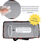 NGIL Extra Large Utility Tote Reusable Grocery Bag Oversized Collapsible for Groceries, Storage, Picnic, Beach (Basketball Pro-Black)