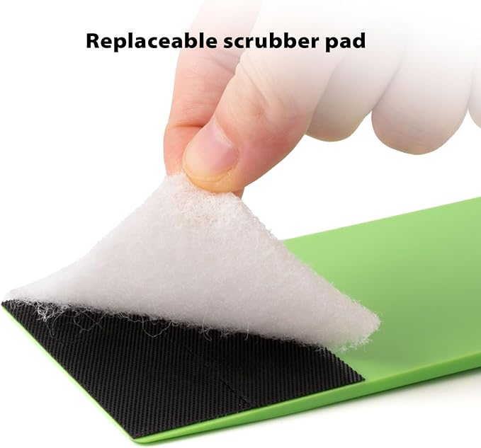 NEWISHTOOL Long Reach Auto Bulldozer Squeegee, 3PCS Bulldozer Tint Tool Squeegee and 10PCS Scrub Pads Mini Paddle Scrubber Squeegee for Window Tint Film Installing Vehicle Rear Window Glass Cleaning