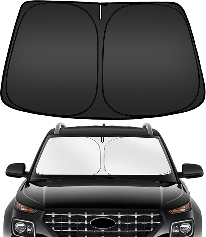 ARISMOTOR Windshield Sun Shade for Hy-undai Venue 2020-2025, Custom Fit Foldable Front Window Sunshade Sun Visor Protector, Block UV Rays Keep Car Cooler