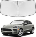 for Porsche Macan 2014-2024 2025 2026 Windshield Sun Shade - 4 Layers Car Sunshades for Front Windows Shade Cover Custom Fit Sun Visor 250T Retractable Shade Blocks UV Rays Car Accessories
