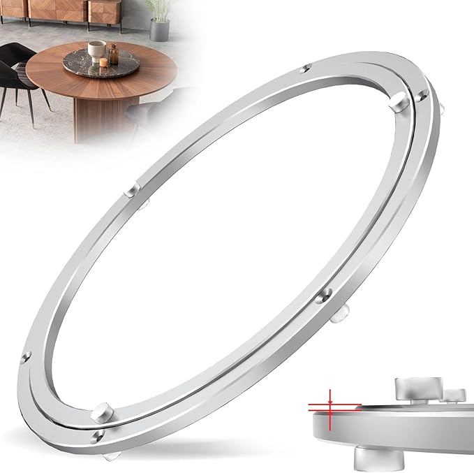Lazy Susan Hardware,14 inch Heavy Duty Lazy Susan Bearing Kit,Rotating Serving Turntable for Aluminium Alloy Turntable Bearin