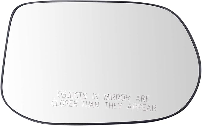 TRQ Passenger Side Mirror Glass Snap On Clear Compatible with 2006-2011 Honda Civic Sedan EX LX SI