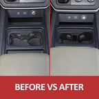 Black Center Console Cup Holder Compatible with Land Rover Defender 90 110 130 2020-2024 Car Cup Holder Expander Storage Box，