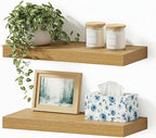 Vivelove Floating Shelves for Wall Mounted, 16 inchs Shelf for Small Bathroom, Bedroom, Living Room, Kitchen, Modern Home Dec