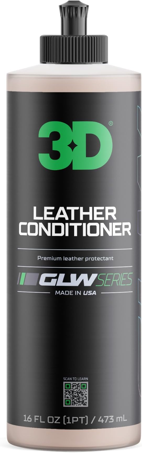 3D Leather Conditioner for Car, GLW Series | Restore, Condition, Protect | UV Protection | Conditions Leather Seats, Furnitur