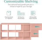 Best Choice Products Kids Bookcase 8-Cube Storage Organizer, 11in Shelf Opening, Bookshelf, Toy Storage, Customizable w/ 3 Re