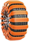 16PCS Snow Chains for Car Tires for BMW M4 2015–2025, Portable Reusable Safety Chains, Helps Improve Traction on Winter and M