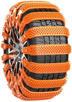 16PCS Snow Chains for Car Tires for BMW M4 2015–2025, Portable Reusable Safety Chains, Helps Improve Traction on Winter and M