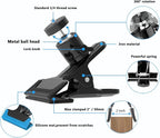 Car Sun Visor Tablet Mount, Truck Visor Tablet Holder Clip [Upgrade Clip Never Fall] Multifunctional Vehicle Phone Clamp with 1/4" Screw, for iPad, Galaxy Tabs, Fire, iPhone, 4-12.9"