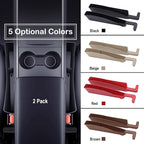 Universal Car Seat Gap Filler Plug Strip, Auto Seat Gap Organizer with Seat Belt & Storage Slot, 2 Pack Car Seat Catcher Accessories Fit Car SUV Truck for the Space Between Seat and Console, Brown