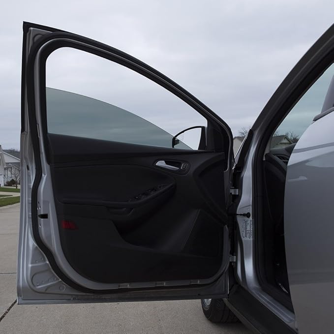 Gila Static Cling 5% VLT Automotive Window Tint DIY Easy Install Glare Control Privacy 2ft x 6.5ft (24in x 78in), 5% Super Limo Black (JS242)