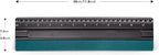 FOSHIO 12 Inch Felt Squeegee for Vinyl Built-in 30CM Ruler 4 Round Corners Universal Card Tint Squeegee with Suede Felt Edge, Window Tint Film Installing Hard Black PP Car Vinyl Wrap Scraper Tool