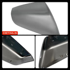 A-Premium Passenger Side Rearview Mirror Cover Cap - Compatible with Chevy Chevrolet Equinox & GMC Terrain, 2018 2019 2020 2021 2022 2023 2024 - Chrome