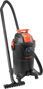 VEVOR Shop Vac, 8 Gallon Wet Dry Shop Vacuum, 4.5 Peak HP Portable with One-Button Self-Cleaning, Dual-Filter, 900W Input Pow